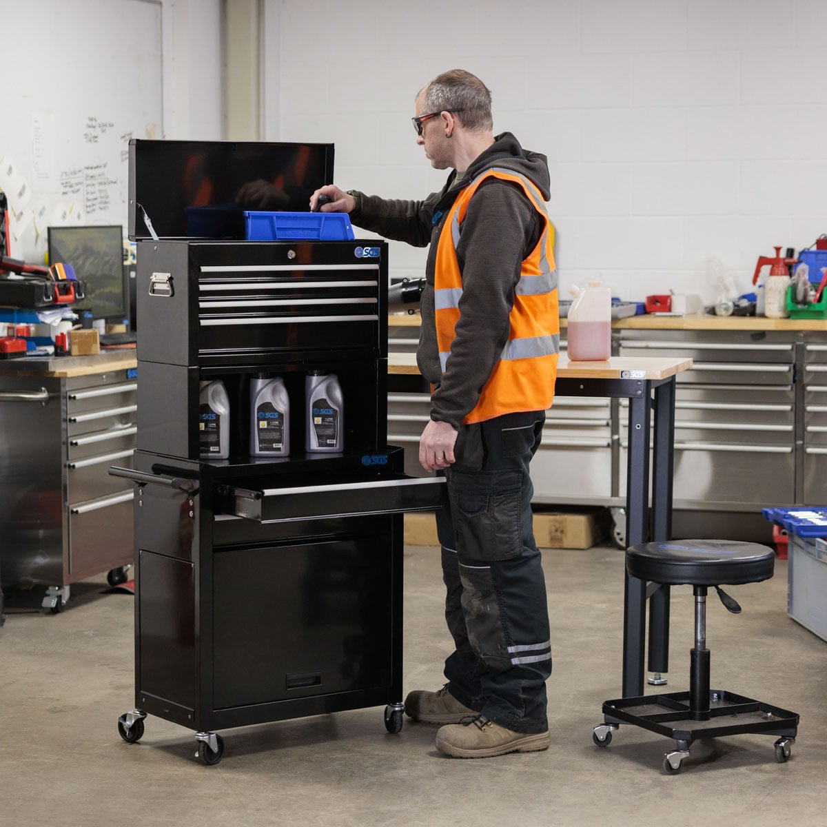 SGS Mechanics 6 Drawer Tool Box Chest & Roller Cabinet